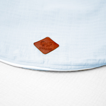 Avis Housse pour coussin de maternité et d'allaitement en gaze de coton Sevira Kids 2