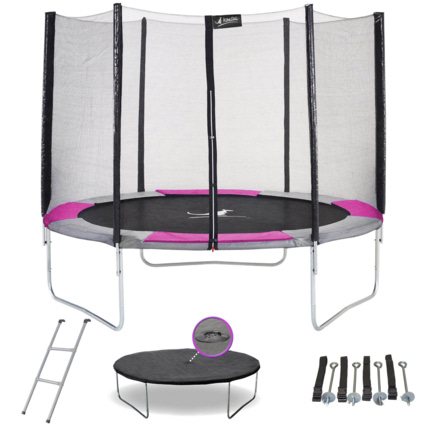 Avis Trampoline rond diam 300cm avec filet, échelle, bâche et kit d'ancrage - RALLI 300 Kangui 2