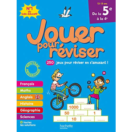 Avis Jouer pour réviser - De la 5e à la 4e - Cahier de vacances 2023 Hachette Éducation 1
