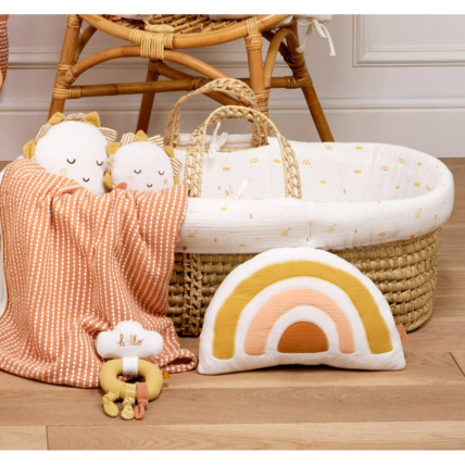 Avis Coussin arc en ciel en coton Sauthon 2