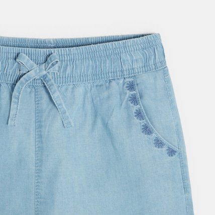 Avis Short en lyocell bleu fille OKAIDI 3