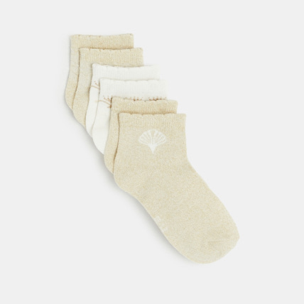 Avis Socquettes à paillettes (lot de 3) blanc fille OKAIDI 1