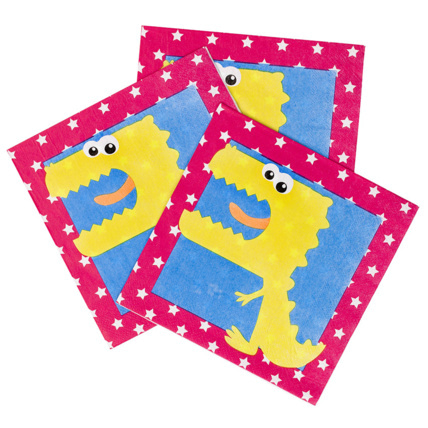 Avis Lot de 20 serviettes anniversaire en papier motif Dragon Prémaman 1