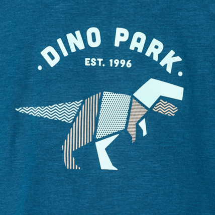 Avis T-shirt manches longues motif dinosaure bleu garçon OKAIDI 2