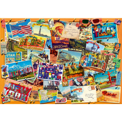 Avis Puzzle Postcard (USA) BLUEBIRD PUZZLE 1
