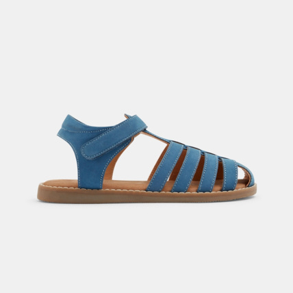Avis Sandale multibrides cuir à scratch turquoise garçon OKAIDI 1