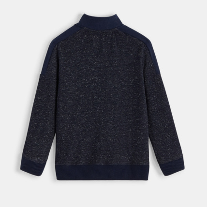 Avis Sweat-shirt zippé à col montant bleu garçon OKAIDI 2
