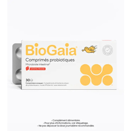 Avis BioGaia® Comprimés probiotiques goût fraise BioGaia 1