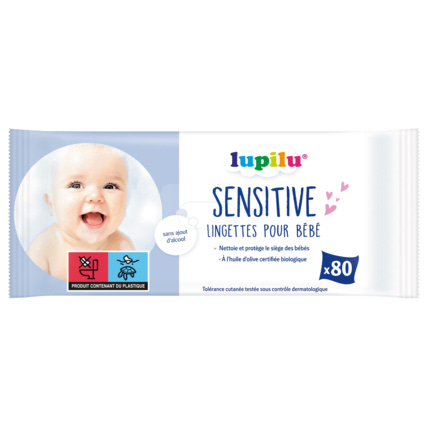 Avis Lingettes pour bébé Sensitive lupilu® 1
