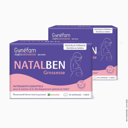 Avis Gynéfam Natalben Grossesse 30 capsules EFFIK 2