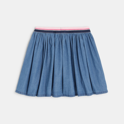 Avis Jupe évasée en jean bleue fille OKAIDI 4