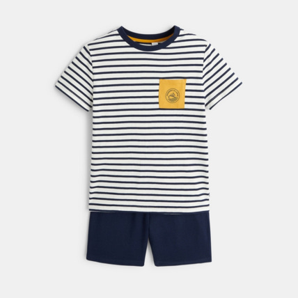 Avis Pyjama court 2 pièces en jersey bleu garçon OKAIDI 2