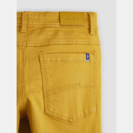 Avis Pantalon slim en toile jaune garçon OKAIDI 3