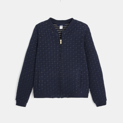 Avis Teddy zippé matelassé bleu fille OKAIDI 1