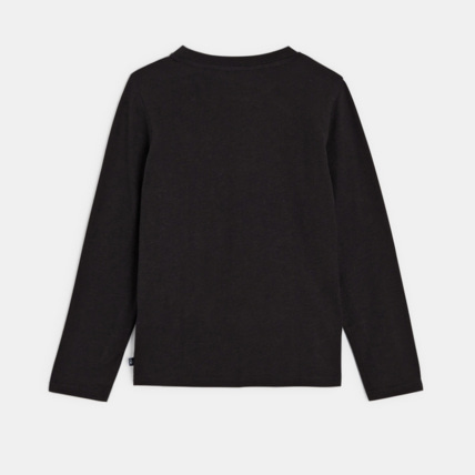 Avis T-shirt uni en coton noir garçon OKAIDI 3