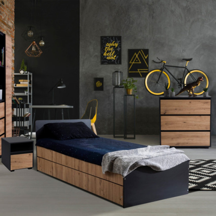 Avis Chambre enfant adolescent avec lit et chevet Mon Mobilier Design 2