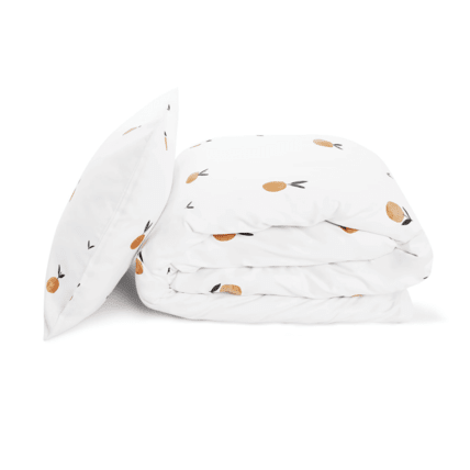 Avis Housse de couette en satin de coton - Mandarines Mon Lit Cabane 3