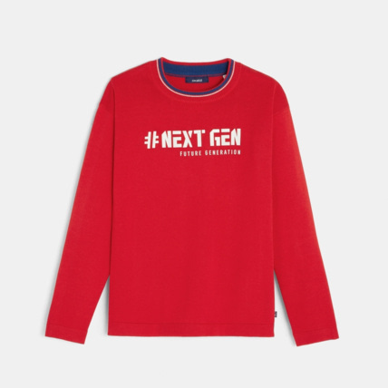 Avis Pull à message rouge garçon OKAIDI 1