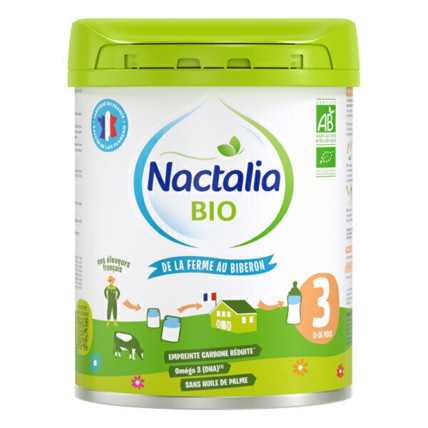 Avis Lait bio infantile 3ème âge 10-36 mois Nactalia BIO 1