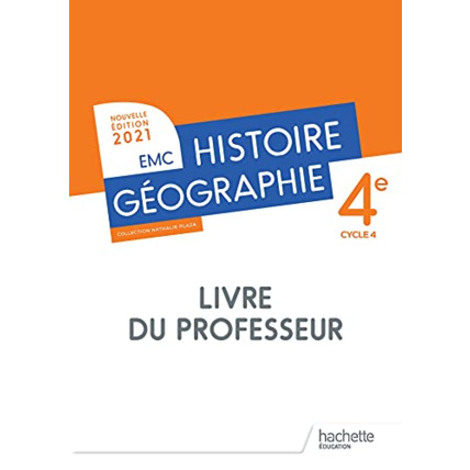 Avis Histoire - Géographie EMC 4e - Livre du professeur - Ed. 2021 Hachette Éducation 1
