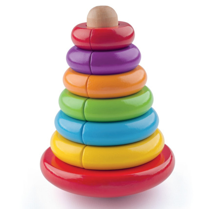 Avis Pyramide anneaux magnétiques empilables Montessori PAM WOODY 1