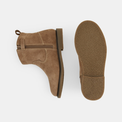 Avis Boots en cuir blanches fille OKAIDI 3