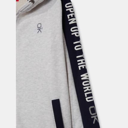 Avis Sweat-shirt à capuche blanc garçon OKAIDI 3