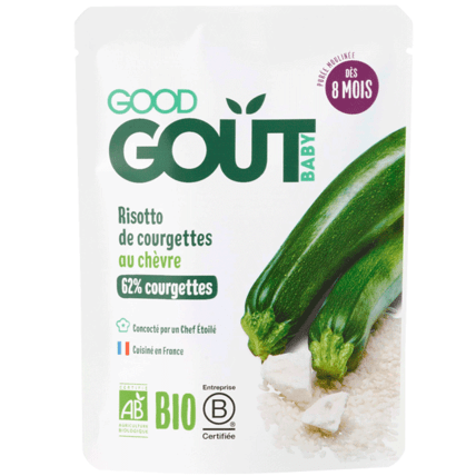 Avis Petit plat Bio Risotto de Courgettes au Chèvre Good Goût 1