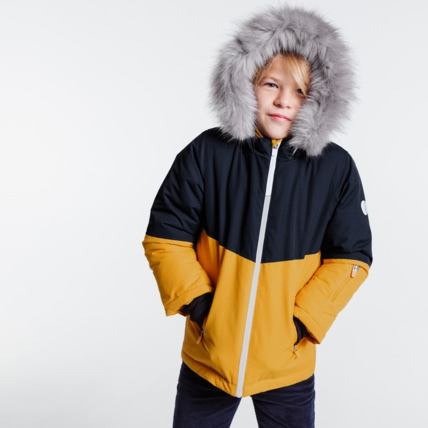 Avis Blouson de ski à capuche jaune garçon OKAIDI 1