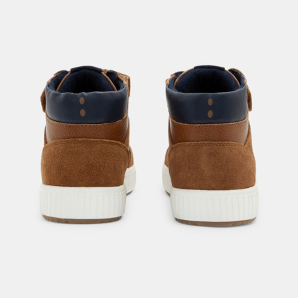 Avis Basket montante bimatière lacets et scratch beige garçon OKAIDI 5