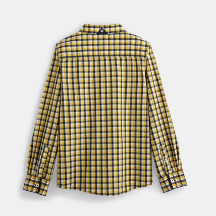 Avis Chemise à carreaux jaune garçon OKAIDI 2