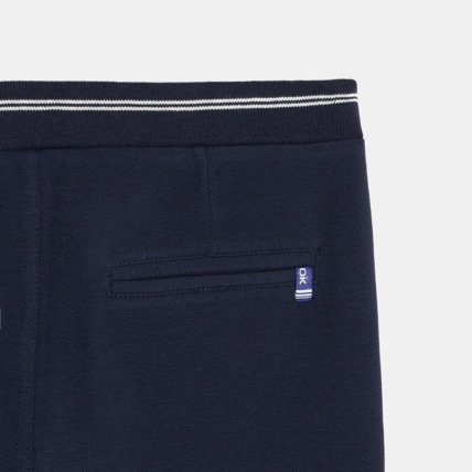 Avis Pantalon chino slim en nid d'abeille bleu garçon OKAIDI 4