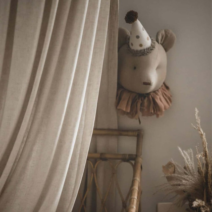 Avis Trophée mural enfant en lin, Ours Alexia Sevira Kids 4
