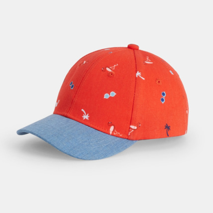 Avis Casquette imprimée mixte rouge OKAIDI 1