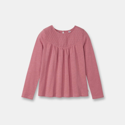 Avis T-shirt brodé rose fille OKAIDI 1
