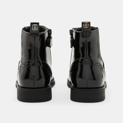 Avis Bottines vernies chelsea à carreaux noir fille OKAIDI 6