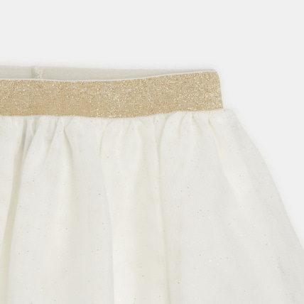 Avis Jupe tutu courte et pailletée beige fille OKAIDI 2