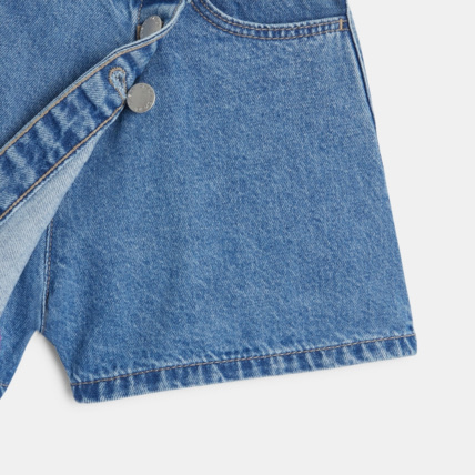 Avis Mini jupe-short en jean bleue fille OKAIDI 3