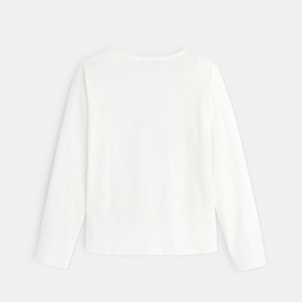 Avis T-shirt à message "All I want is... Love" blanc fille OKAIDI 3