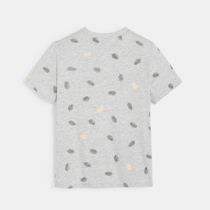 Avis T-shirt over size imprimé feuillage gris garçon OKAIDI 4