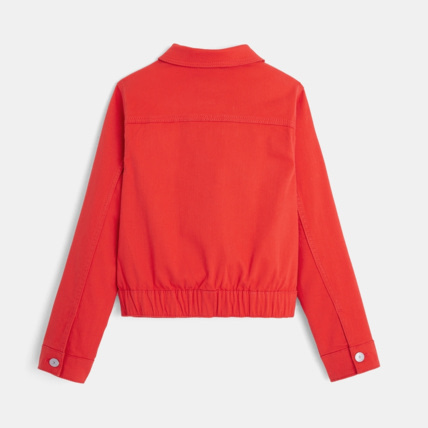 Avis Veste jean couleur rouge fille OKAIDI 4