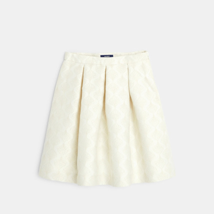 Avis Jupe évasée en jacquard blanche fille OKAIDI 1