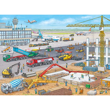 Avis Puzzle - Chantier à l'aéroport - 100 pièces RAVENSBURGER 1