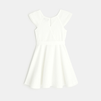 Avis Robe rétro romantique blanche fille OKAIDI 3