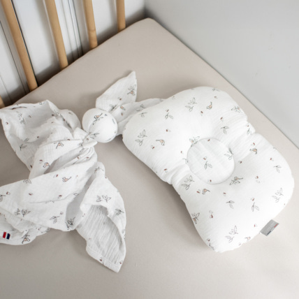 Avis Coussin cale-tête ergonomique en gaze de coton Melody Sevira Kids 2
