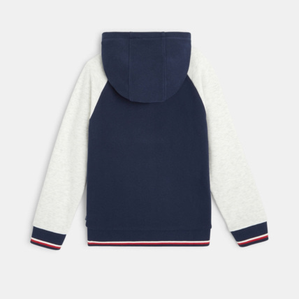Avis Sweat zippé à capuche bicolore bleu garçon OKAIDI 4