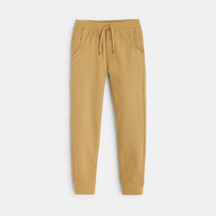 Avis Jogpant uni en toile stretch beige garçon OKAIDI 2