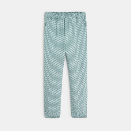 Avis Pantalon imprimé style jogpant vert fille OKAIDI 1