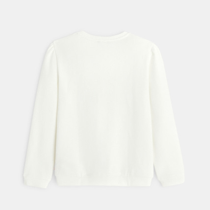 Avis Sweat-shirt à message blanc fille OKAIDI 3
