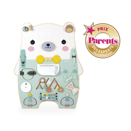 Avis Panneau d'activités en bois Busy Board ourson JANOD 1